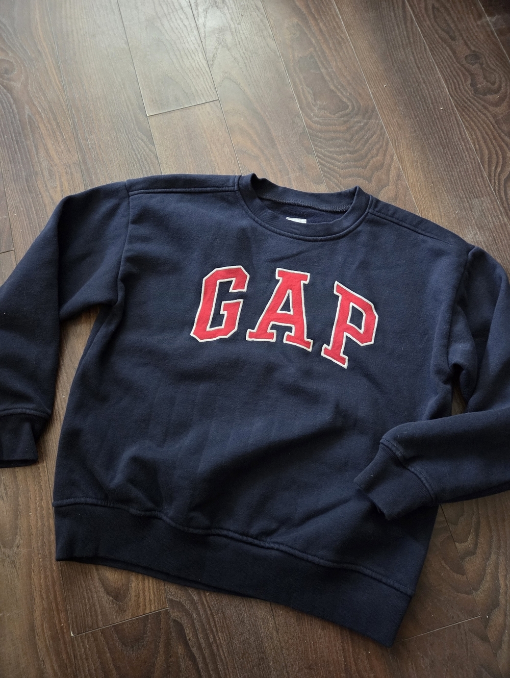 GAP Navy Sweatshirt with Red Lettering, Varsity, Youth Size Large - Picture 4 of 4